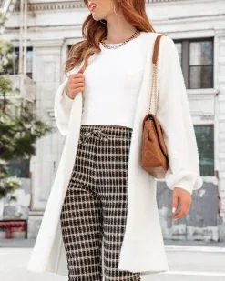 Fireplace Snuggles Knit Cardigan - Ivory - FINAL SALE