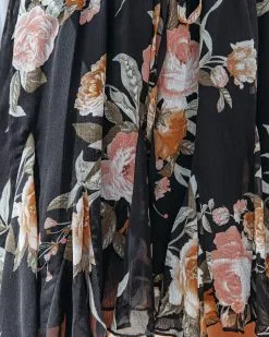 FATE-001 Free Rein Floral Chiffon Ruffle Mini Skirt - LAST CHANCE -clothes Sales freereinfloralchiffonruffleminiskirt25