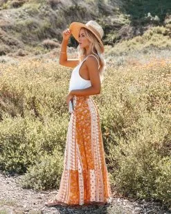 ENC-001 Fritz Printed Maxi Skirt - Mustard Cream - LAST CHANCE 11 ENC-001 Fritz Printed Maxi Skirt - Mustard Cream - LAST CHANCE -clothes Sales fritzprintedmaxiskirtmustardcream34