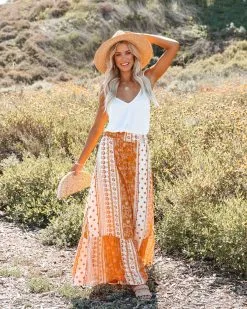 ENC-001 Fritz Printed Maxi Skirt - Mustard Cream - LAST CHANCE 14 ENC-001 Fritz Printed Maxi Skirt - Mustard Cream - LAST CHANCE -clothes Sales fritzprintedmaxiskirtmustardcream80