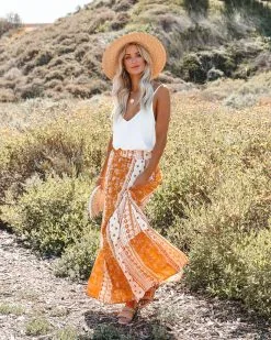 ENC-001 Fritz Printed Maxi Skirt - Mustard Cream - LAST CHANCE 17 ENC-001 Fritz Printed Maxi Skirt - Mustard Cream - LAST CHANCE -clothes Sales fritzprintedmaxiskirtmustardcream85