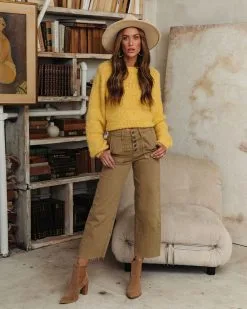 Lemon Drop Fuzzy Striped Balloon Sleeve Sweater - FINAL SALE 9 Lemon Drop Fuzzy Striped Balloon Sleeve Sweater - FINAL SALE -clothes Sales fuzzystripedballoonsleevesweaterlemon11