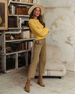 Lemon Drop Fuzzy Striped Balloon Sleeve Sweater - FINAL SALE 10 Lemon Drop Fuzzy Striped Balloon Sleeve Sweater - FINAL SALE -clothes Sales fuzzystripedballoonsleevesweaterlemon22