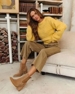 Lemon Drop Fuzzy Striped Balloon Sleeve Sweater - FINAL SALE 13 Lemon Drop Fuzzy Striped Balloon Sleeve Sweater - FINAL SALE -clothes Sales fuzzystripedballoonsleevesweaterlemon70