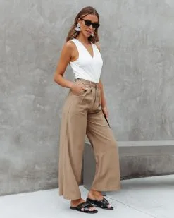 CHRY-001 Gabby Drape V-Neck Bodysuit - Ivory - SALE