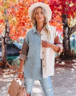 Garwood Colorblock Corduroy Shacket - FINAL SALE -clothes Sales garwoodcolorblockcorduroyshacket31