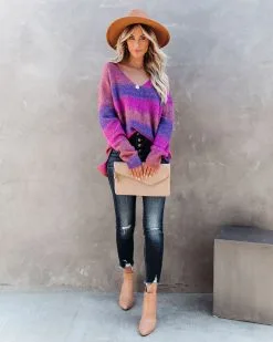 Generous Heart Ombre Knit Sweater - FINAL SALE -clothes Sales generousheartombreknitsweater9