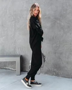 LUMI-001 Glamping Babe Lightweight Knit Cargo Joggers - Black - FINAL SALE -clothes Sales glampingbabelightweightknitsweaterandcargojoggersblack41 9286d5b2 f218 469a a8bf a5bfa4eb85aa
