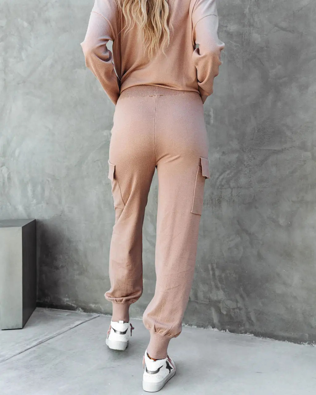 LUMI-001 Glamping Babe Lightweight Knit Cargo Joggers - Mocha - FINAL SALE 2 LUMI-001 Glamping Babe Lightweight Knit Cargo Joggers - Mocha - FINAL SALE - Image 2