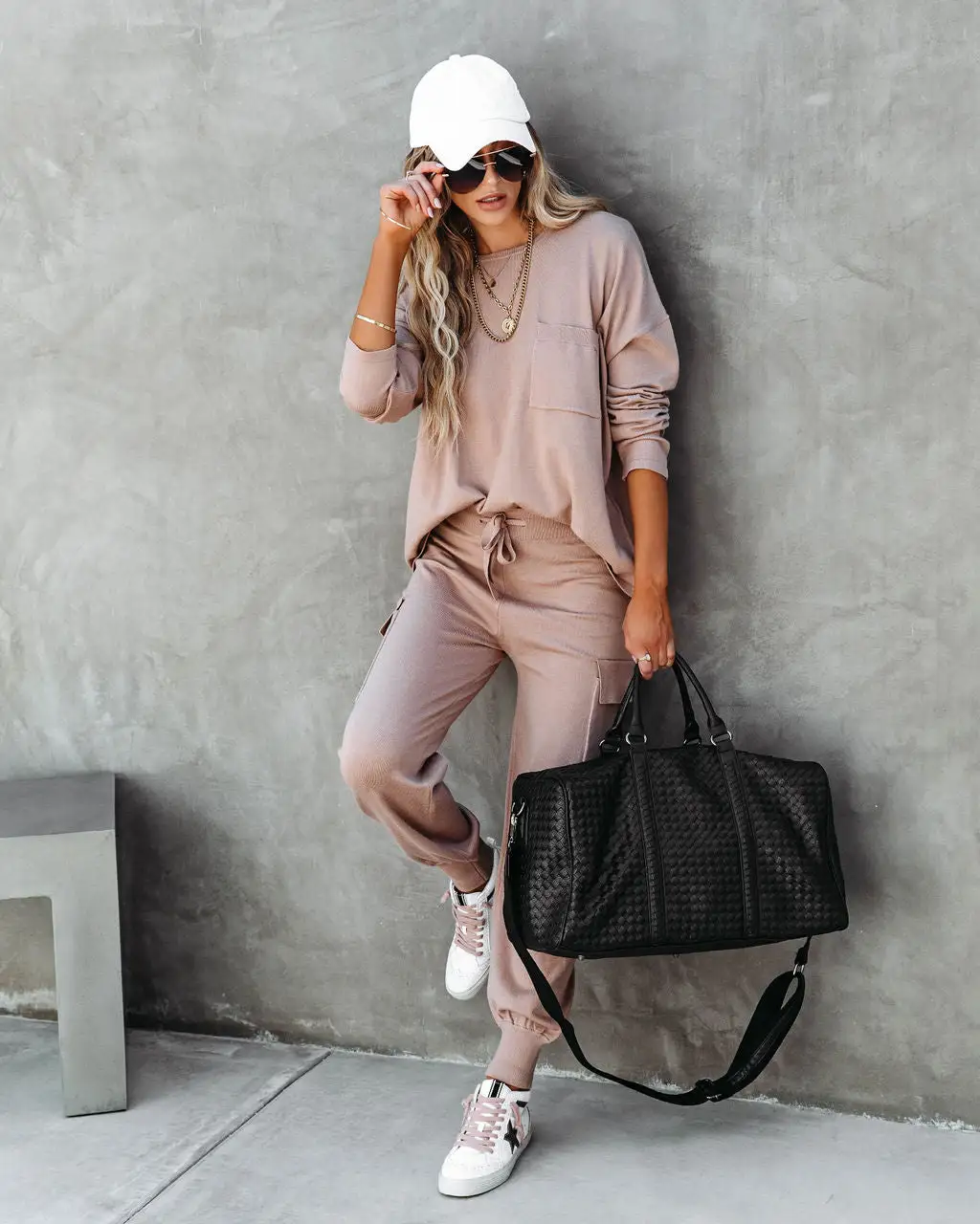 LUMI-001 Glamping Babe Lightweight Knit Cargo Joggers - Mocha - FINAL SALE 5 LUMI-001 Glamping Babe Lightweight Knit Cargo Joggers - Mocha - FINAL SALE - Image 5