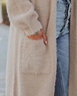 Glorious Pocketed Fuzzy Knit Cardigan - Taupe - FINAL SALE 12 Glorious Pocketed Fuzzy Knit Cardigan - Taupe - FINAL SALE -clothes Sales gloriouspocketedfuzzyknitcardigantaupe34