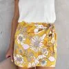ON T-001 Goldie Garden Satin Floral Mini Skirt - FINAL SALE
