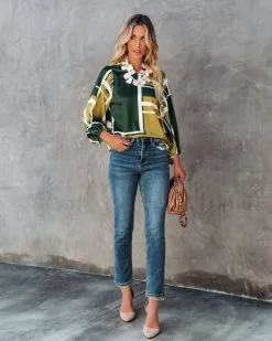 Idra Printed Satin Blouse - FINAL SALE -clothes Sales idraprintedsatinblouse6