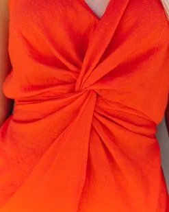 FLAW-001 I'm Yours Twist Tank - Orange Coral - FINAL SALE -clothes Sales imyourstwisttankorangecoral16