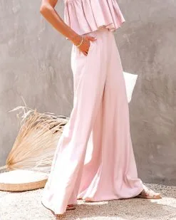Jacinta Pocketed High Rise Wide Leg Pants - Powder - FINAL SALE -clothes Sales jacintapocketedhighrisewidelegpantsandtankpowder27