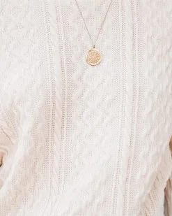 Jennah Puff Sleeve Cable Knit Top - Cream - FLASH FINAL SALE -clothes Sales jennahpuffsleevecableknittopcream24