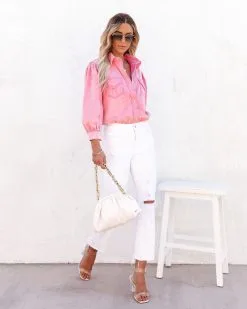 Jiana Distressed Denim Button Down Top - Pink - FINAL SALE 14 Jiana Distressed Denim Button Down Top - Pink - FINAL SALE -clothes Sales jianadistresseddenimbuttondowntoppink1161