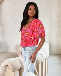 SALT-001 Kaliana Floral Flutter Sleeve Bodysuit - FINAL SALE 11 SALT-001 Kaliana Floral Flutter Sleeve Bodysuit - FINAL SALE -clothes Sales kalianafloralfluttersleevebodysuit0569