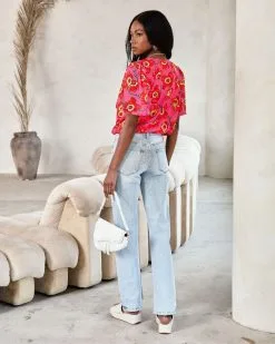 SALT-001 Kaliana Floral Flutter Sleeve Bodysuit - FINAL SALE 10 SALT-001 Kaliana Floral Flutter Sleeve Bodysuit - FINAL SALE -clothes Sales kalianafloralfluttersleevebodysuit0571