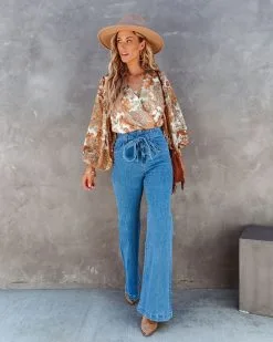 SALT-001 Kathy Floral Drape Bodysuit - FINAL SALE -clothes Sales kathyfloraldrapebodysuit12