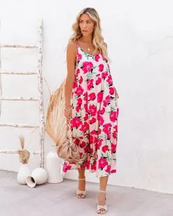 TCEC-001 Koa Pocketed Floral Tiered Midi Dress - FINAL SALE 13 TCEC-001 Koa Pocketed Floral Tiered Midi Dress - FINAL SALE -clothes Sales koapocketedfloraltieredmiddidress1