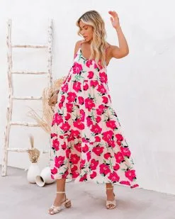 TCEC-001 Koa Pocketed Floral Tiered Midi Dress - FINAL SALE 16 TCEC-001 Koa Pocketed Floral Tiered Midi Dress - FINAL SALE -clothes Sales koapocketedfloraltieredmiddidress24