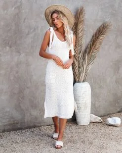 PAPE-001 Life Of Riley Pocketed Tie Knit Midi Dress - FINAL SALE -clothes Sales lifeofrileypocketedtieknitmididress4