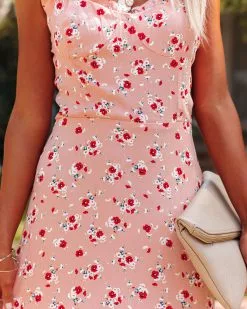 Like A Peach Floral Ruffle Maxi Dress - LAST CHANCE -clothes Sales likeapeachfloralrufflemaxidress126