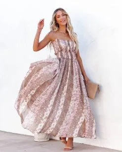Lilyanne Floral Smocked Tie Strap Maxi Dress - Blush Multi - LAST CHANCE 8 Lilyanne Floral Smocked Tie Strap Maxi Dress - Blush Multi - LAST CHANCE -clothes Sales lilyannafloralsmockedtiestrapmaxidressblushmulti29