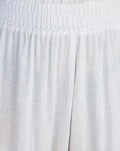 OLIV-001 Lively Linen Blend Smocked Pants - Off White - FINAL SALE -clothes Sales livelylinenblendsmockedpantsoffwhite69