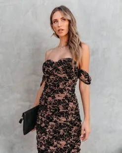 FORE-001 Love Somebody Floral Off The Shoulder Ruched Midi Dress - FINAL SALE 11 FORE-001 Love Somebody Floral Off The Shoulder Ruched Midi Dress - FINAL SALE -clothes Sales lovesomebodyfloralofftheshoulderruchedmididress112