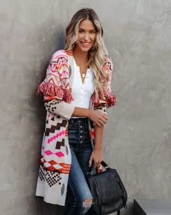Loving Life Fringe Knit Cardigan - FINAL SALE -clothes Sales lovinglifefringeknitcardigan24