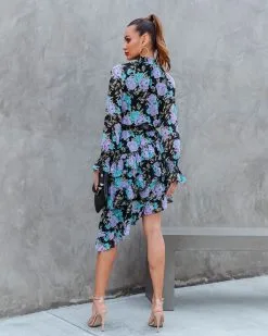 Maddox Floral Asymmetrical Midi Dress - FINAL SALE 9 Maddox Floral Asymmetrical Midi Dress - FINAL SALE -clothes Sales maddoxfloralasymmetricalmididress98