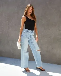 HYFV-001 Made You Look One Shoulder Bodysuit - Black -clothes Sales madeyoulookoneshoulderbodysuitblack181