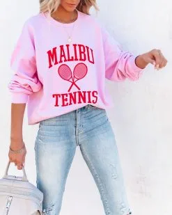 Malibu Tennis Cotton Blend Sweatshirt - FINAL SALE 16 Malibu Tennis Cotton Blend Sweatshirt - FINAL SALE -clothes Sales malibutenniscottonblendsweatshirt18