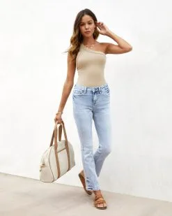 FORE-001 Maverick Ribbed One Shoulder Bodysuit - Taupe 12 FORE-001 Maverick Ribbed One Shoulder Bodysuit - Taupe -clothes Sales maverickribbedoneshoulderbodysuittaupe61