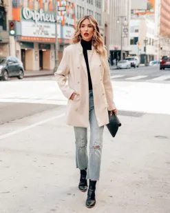 ENTR-001 Meghan Pocketed Peacoat - Ecru - FINAL SALE 14 ENTR-001 Meghan Pocketed Peacoat - Ecru - FINAL SALE -clothes Sales meghanpocketedpeacoatecru21