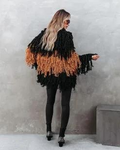Menlo Knit Fringe Colorblock Cardigan - FINAL SALE -clothes Sales menloknitfringecolorblockcardigan34
