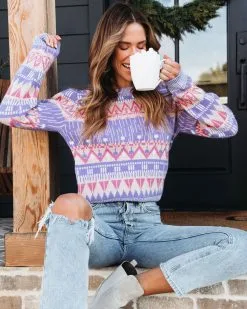 Miranda Knit Sweater - Purple - FINAL SALE 11 Miranda Knit Sweater - Purple - FINAL SALE -clothes Sales mirandaknitsweaterpurple 100