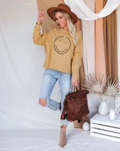 More Smiles Cotton Blend Embroidered Pullover - FINAL SALE -clothes Sales moresmilescottonblendembroideredpullover2