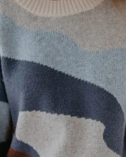 Mountain Breeze Knit Sweater - Blue Combo - FINAL SALE -clothes Sales mountainbreezeknitswetaerbluecombo19