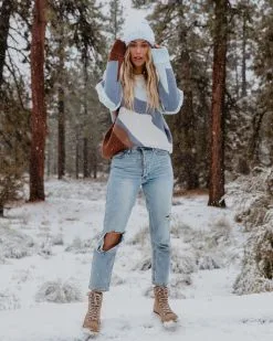 Mountain Breeze Knit Sweater - Blue Combo - FINAL SALE -clothes Sales mountainbreezeknitswetaerbluecombo37