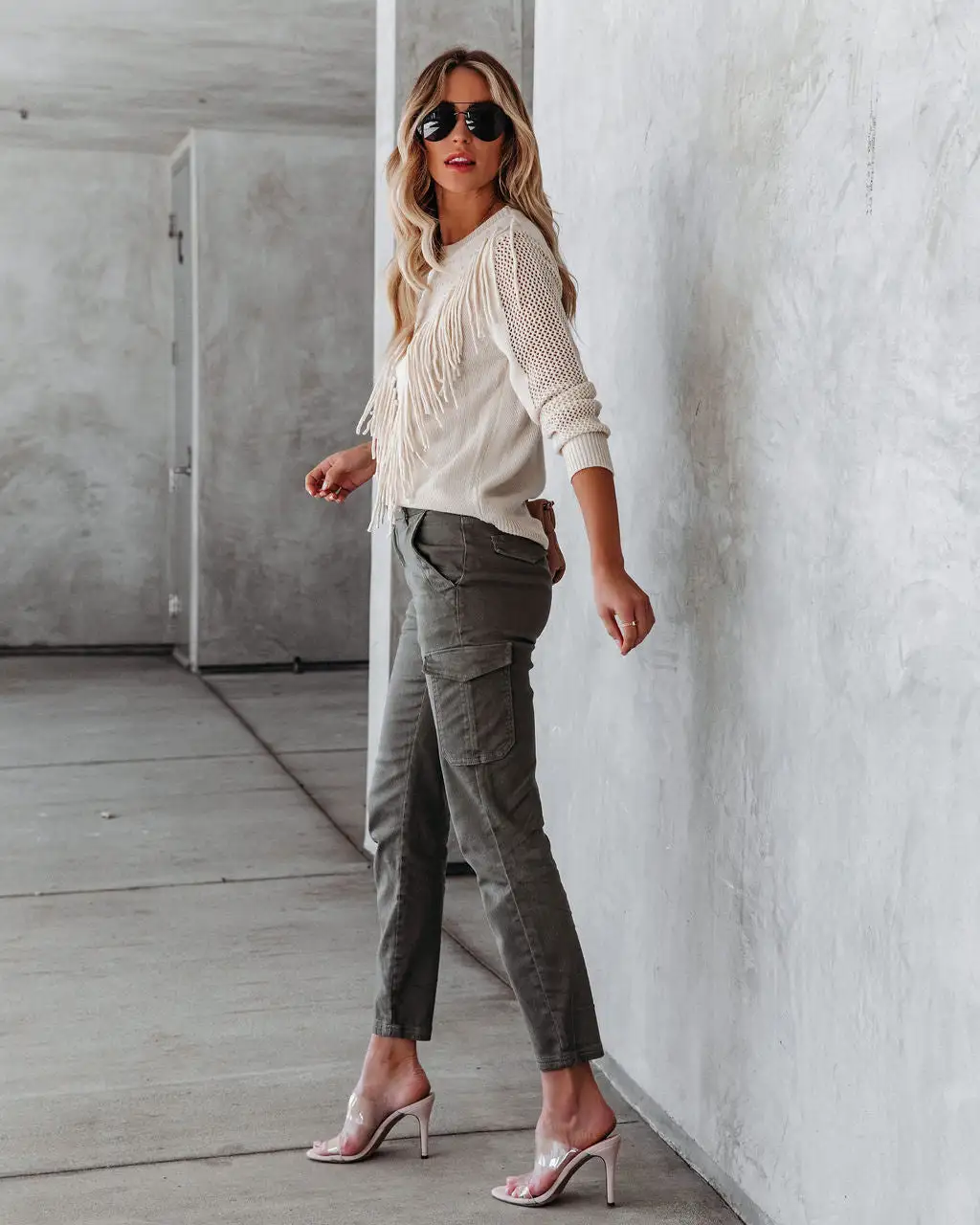 Nigel Fringe Knit Sweater - Ivory - FINAL SALE 6 Nigel Fringe Knit Sweater - Ivory - FINAL SALE - Image 6