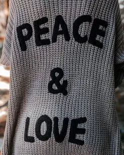 Peace And Love Knit Cardigan - Charcoal - FINAL SALE -clothes Sales peaceandloveknitcardigancharcoal24