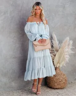 Peacekeeper Off The Shoulder Midi Dress - Soft Sage - FINAL SALE 13 Peacekeeper Off The Shoulder Midi Dress - Soft Sage - FINAL SALE -clothes Sales peacekeeperofftheshouldermididresssoftsage4