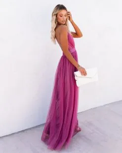 Petal Dust Maxi Dress - Magenta - FINAL SALE -clothes Sales petaldustmaxidressmagenta06