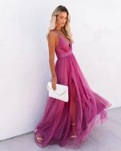 Petal Dust Maxi Dress - Magenta - FINAL SALE -clothes Sales petaldustmaxidressmagenta15