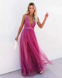 Petal Dust Maxi Dress - Magenta - FINAL SALE -clothes Sales petaldustmaxidressmagenta16