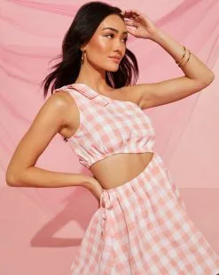 Picnic In The Park One Shoulder Cut Out Mini Dress -clothes Sales picnicintheparkshouldercutoutminidress4233