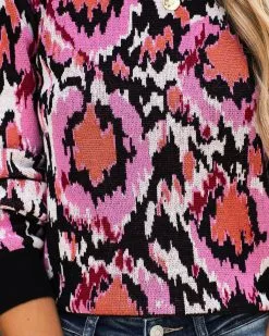 FATE-001 Zoe Printed Pullover Sweater - FINAL SALE -clothes Sales pippaprintedknitpulloversweater96